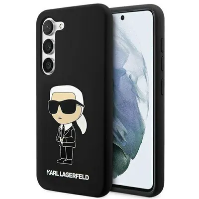 Immagine prodotto di Karl Lagerfeld Klhcs23Ssnikbck S23 S911 Custodia rigida Czarny/Nero Silicone Ikonik