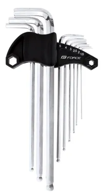 Image de Force Set of 9 Hex Wrenches In Holder Wrench
