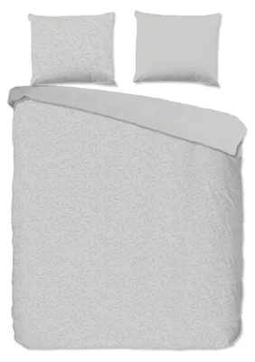 Imagen del producto de Juego de sábanas "Venlo" - Gris - (140x220 cm) - 100% poliéster
