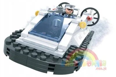 Produktbild von Dromader 23402 Polizei Luftkissenfahrzeug Konstruktionsspielzeug