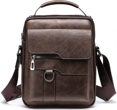 Produktbild von deForde Herren Schultertaschen Kunstleder Citytaschen Businesstasche 1846 Braun