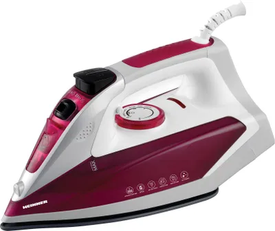 Obrázok produktu pre Heinner HSI-2200PP, Suché aj parné žehlenie, Keramická žehliaca plocha, Purpurová, Biela, 0,19 L, 2400 W, 118 mm