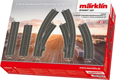Immagine prodotto di Märklin Start up C-Gleis, pacchetto aggiuntivo C3 per scartamento H0 - Ampliamento