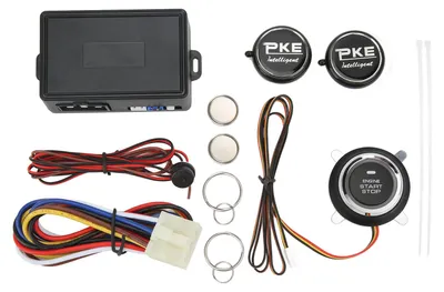Image de Système d'alarme de sécurité automobile 12 V 2,4 GHz avec détection automatique par induction haute sensibilité et fonction de démarrage à distance pour voitures