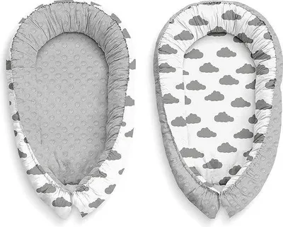 Productafbeelding van Famanu Baby Cocoon, reisbedje met omranding, 100% katoen, antiallergisch - babynest