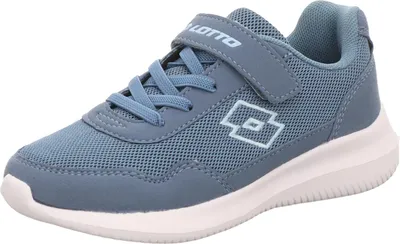 Produktbild von Lotto Lifes Kinder-Sneaker-Slipper-Klettschuh CONNECT TO K Unisex Kids Blau-Weiß, Farbe:blau, EU Größe:32
