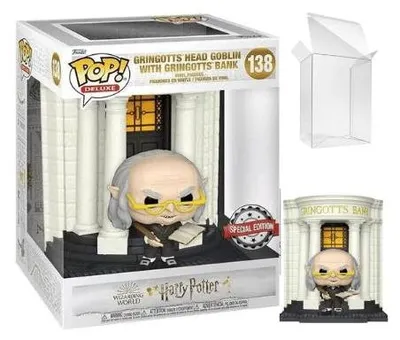 Image de Harry Potter - Gobliun à tête de Gringotts avec la banque de Gringotts 138 Édition spéciale - Funko Pop ! - Vinyl Figur