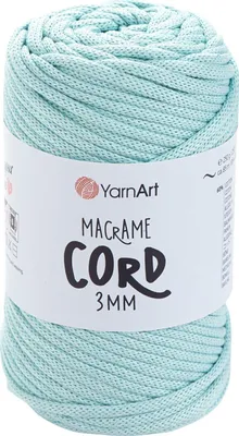 Produktbild von Yarn Art Macrame Cord 3 mm 85 m 775 Light Blue Schnur