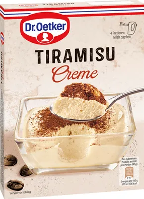 Produktbild von Dr. Oetker Tiramisu Creme, Dessertpulver - 8 x 70 g