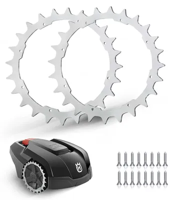 Edelstahl-Spikes für Gardena R40Li, Husqvarna 305, 16 Schrauben