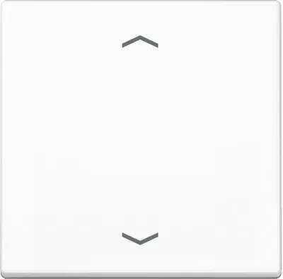 Image de Jung Bascule, avec symboles de flèches pour poussoir KNX simple, duroplast, série A, blanc alpin A101PWW