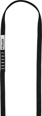Schwarze 12mm Webschlinge von Edelrid; geeignet für Klettern.