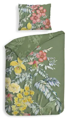 Produktbild von Heckettlane Green Bettbezug Jean - Hergestellt aus 100% Baumwoll-Satin