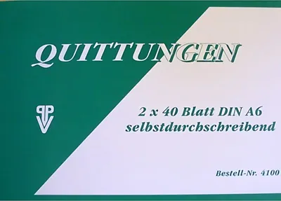 Produktbild von PENIG Quittung MwSt. separat ausgewiesen Formularbuch 4100 1 St. - A6