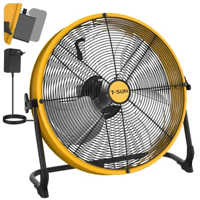 Produktbild von Bodenventilator 40 cm - Tragbare Ventilator mit stufenloser Geschwindigkeitsregelung