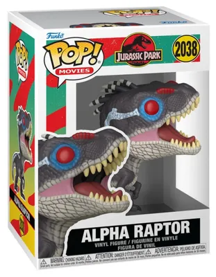 Produktbild von Funko FK90388 - Jurassic Park POP! Movies Vinyl Figur Alpha Raptor 9 cm - Neu