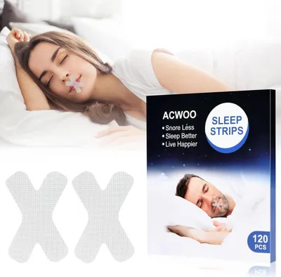 Obrázok produktu pre ACWOO 120 ks pásky na ústa na spanie, pásky proti chrápaniu a pásky na ústa