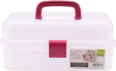 Produktbild von Vaessen Creative | Aufbewahrungsbox für Bastelbedarf