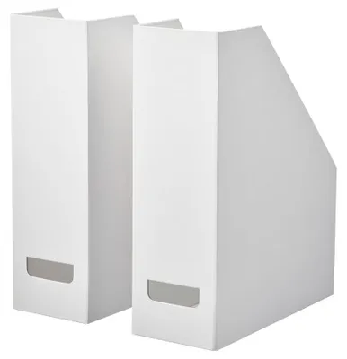 Produktbild von IKEA FJÄDERHARV Magazinhalter Weiss 2er Set A4