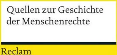 Obrázok produktu pre Quellen zur Geschichte der Menschenrechte