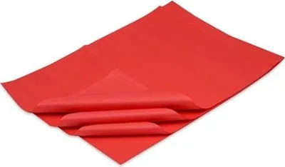 Produktbild von Glatter Dekorpapier 38 x 50 cm Rot – 100 Blatt