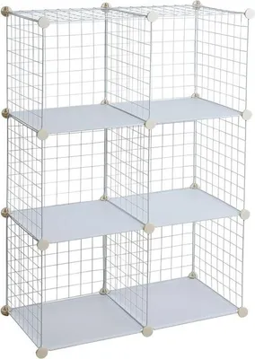 Produktbild von Regalsystem Gitter 6 Fächer ohne Türen