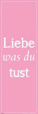 Produktbild von Motivational Liebe was du tust - Slim-Poster - 30,5x91,5