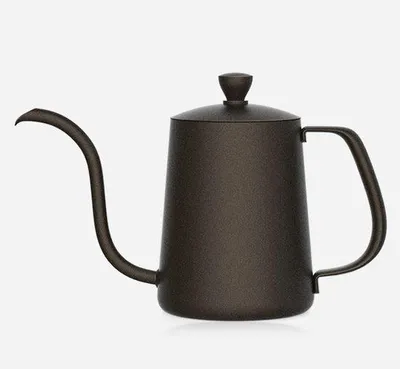 Image de Cafetière à filtre de 350 ml avec bec verseur de 4 mm, revêtement antiadhésif pour café filtre et filtre à café en acier