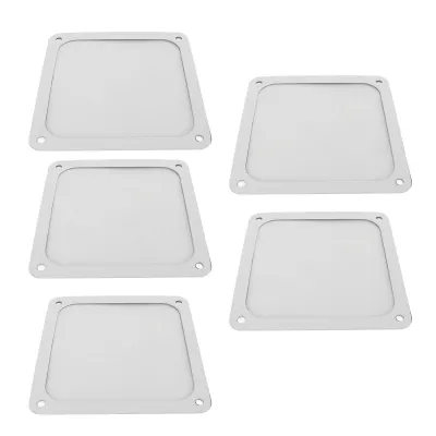 Image de lot de 5 filtres à poussière pour ventilateur de PC 120mm - Filtres magnétiques en maille de nylon pour boîtier d'ordinateur, bloc d'alimentation & ouvertures de ventilateur, blanc