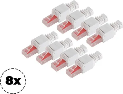 Produktbild von 8x cat. 6 Tool-less RJ45 Stecker ungeschirmt