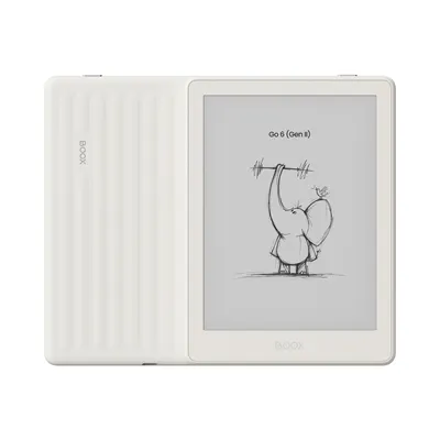 Produktbild von Onyx BOOX Go 6 (Gen II), 15,2 cm (6"), E Paper, 1448 x 1072 Pixel, PDF, DjVu, CBR, CBZ, EPUB, EPUB3, AZW3, MOBI, TXT, DOC, DOCX, FB2, CHM, RTF, HTML, PRC, PPT, PPTX, MP3, WAV, BMP, JPG, PNG, TIFF