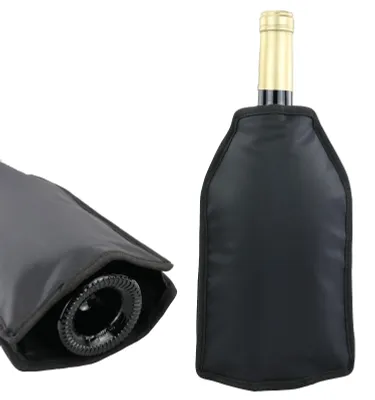 Imagen del producto de Refrigeradores para vino y champán, resistentes al agua, paquete de 2 unidades, con funda removible, para botellas