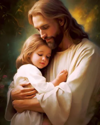 Image de Broderie au diamant Jésus le bienveillant 45 x 55 cm