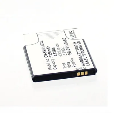 Produktbild von Akku für Samsung Galaxy Pocket 2 Li-Ion 3,7 Volt 1250 mAh schwarz.