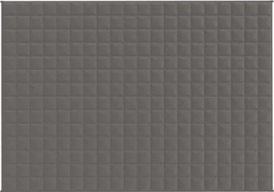 A full-frame shot of a quilted gray blanket.