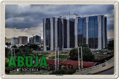 Produktbild von Blechschild Reise 30x20cm Abuja Nigeria Zentralbank