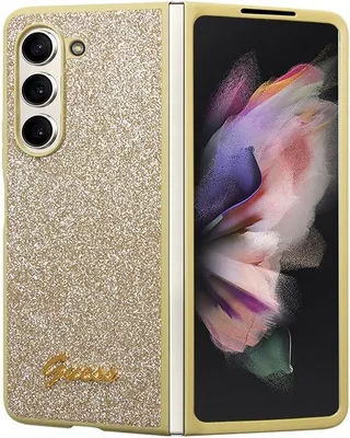 Immagine prodotto di Guess Guhczfd5Hggshd F946 Z Fold5 Złoty/Gold Hardcase Glitter Script