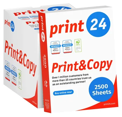 Immagine prodotto di Carta per stampante A4 - 80 g - 2500 fogli - Bianco premium