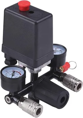 Produktbild von Famanu Druckregler für Luftkompressoren - 230 V, einstellbare Druckwerte