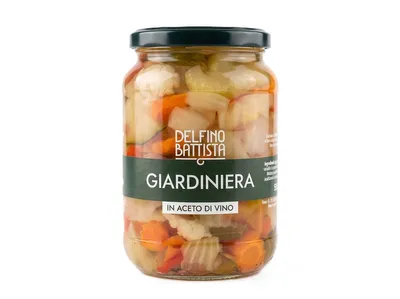Obrázok produktu pre Zelenina nakladená do sladkokyslej marinády, 560 g (Giardiniera)