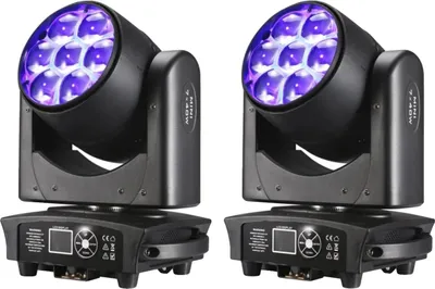 Obrázok produktu pre Pódiový reflektor, 7x40W RGBW, lúč a wash efekt, 2 LIGHT, zástrčka EU