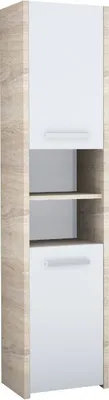 Obrázok produktu pre Kúpeľňová skrinka Kúpeľňová skrinka Vysoká skrinka Kúpeľňový nábytok skrinka Moderná 170x40cm Sonoma MIX