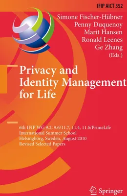 Produktbild von Privacy and Identity Management for Life
