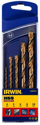 Productafbeelding van IRWIN HSS Cobalt metaalboormachine set, 4–10 mm, 10502570. Spiraalboormachine voor metaal en roestvrij staal
