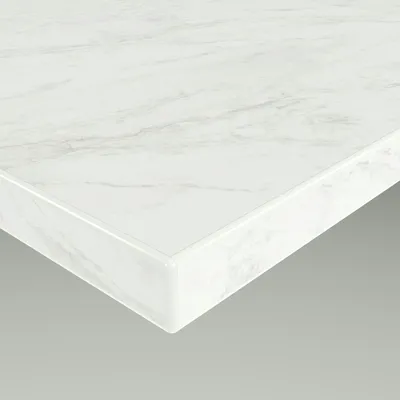 Produktbild von Tischplatte Zuschnitt nach Maß Beschichtete in 19mm Stärke - Strukturdekor Marmor Weiß 120 x 70 cm