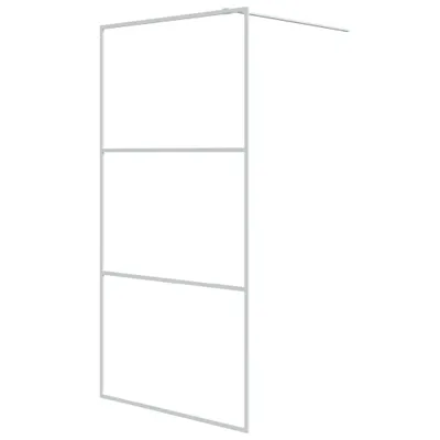 A white metal frame for a shower enclosure, shown against a white background.