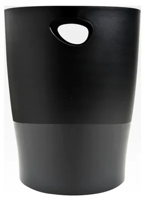 Produktbild von ECOBIN Papierkorb EcoBlack 15 Liter mit Griffen