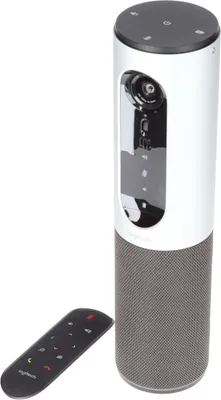 Produktbild von Logitech CONFERENCECAM CONNECT Videokonferenz-Webcam mit Freisprecheinrichtung, HD 1080p, 90° Blickfeld, 4-fach Zoom, Autofokus, USB-Anschluss & Bluetooth, Für 1-6 Personen, PC/Mac/ChromeOS - Schwarz