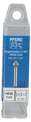 Obrázok produktu pre PFERD KES HSSE DIN 335 C90° 4,3, Vŕtačka, multi náradie, Oceľ, neželezitý kov, Bronzová, Nerezová oceľ, Hliník, zliatina HSS-E
