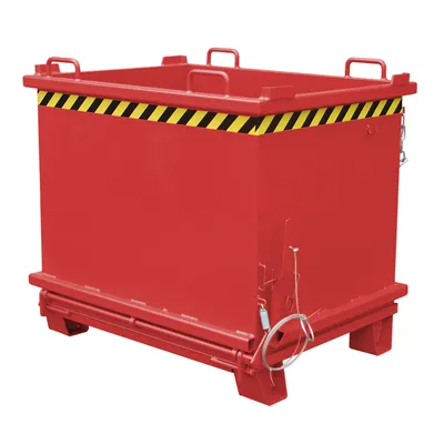 Produktbild von Bauer Klappbodenbehälter SB 1500, lackiert, Feuerrot